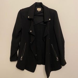 Aritzia Wilfred double crepe moto jacket/blazer